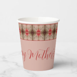 Korallenbraun und rosa pappbecher