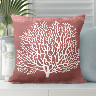 Korallendekorationskissen Küstenstil Kissen