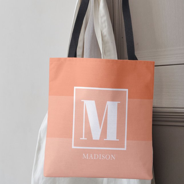 Korallenfarbblöcke Benutzerdefinierter Monogrammna (Von Creator hochgeladen)