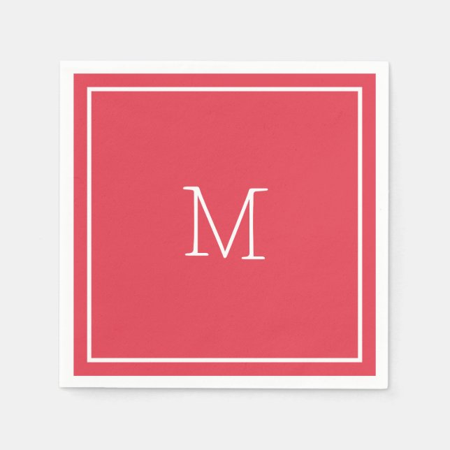 Korallenfarbpapier Napkin Serviette (Vorderseite)