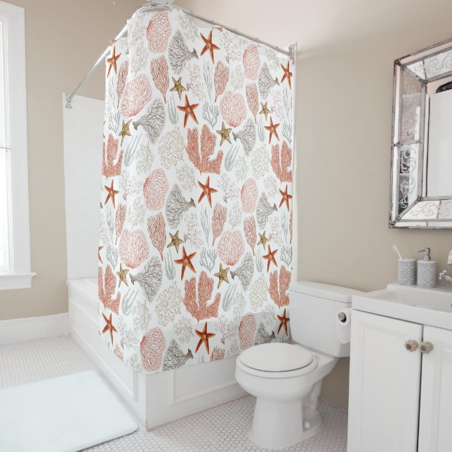 Korallenfisch unter dem Meer Duschvorhang (Beispiel)