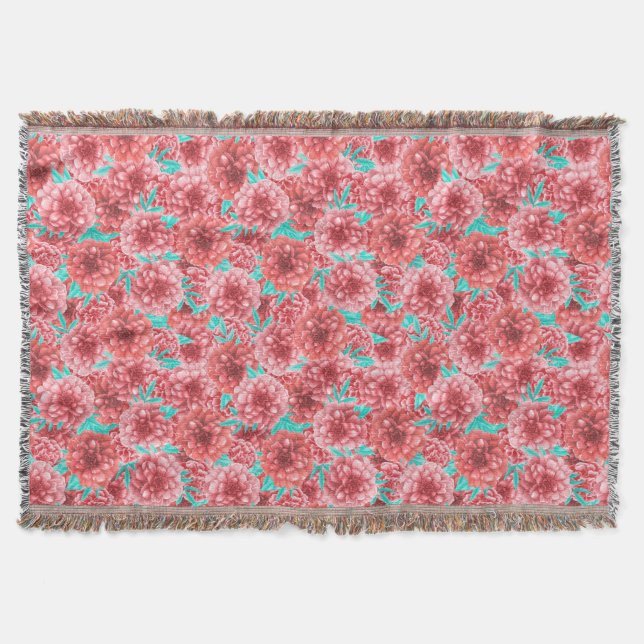 Korallenfloralmuster Decke (Vorderseite)