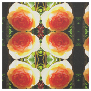 Korallengelbe Rose Stoff