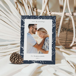 Korallengrenze | Vertikales Foto Folien Feiertagskarte