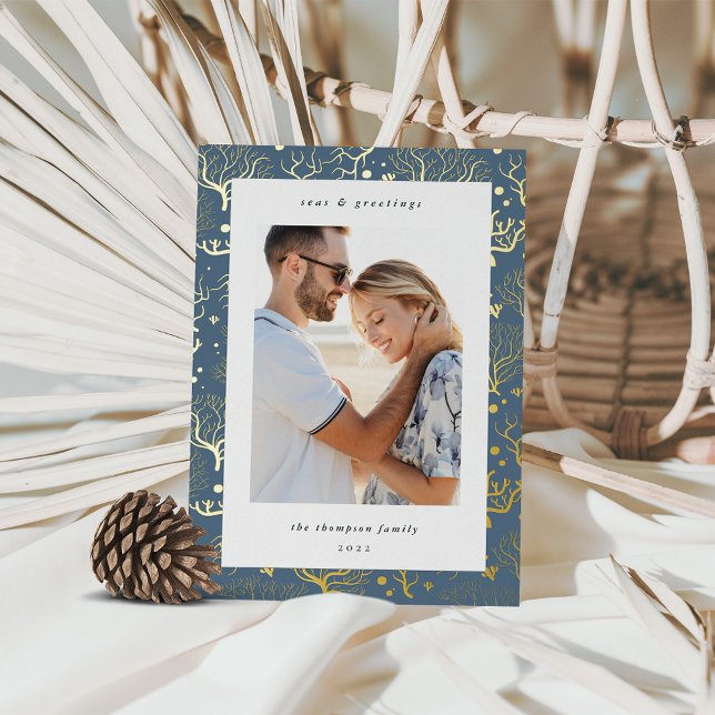 Korallengrenze | Vertikales Foto Folien Feiertagskarte (Von Creator hochgeladen)