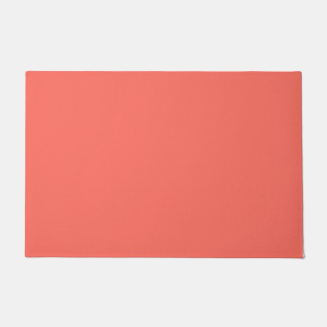 Korallenhex-Code FF6F61 Fußmatte (Vorderseite)