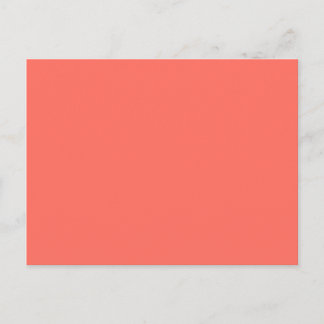 Korallenhex-Code FF6F61 Postkarte