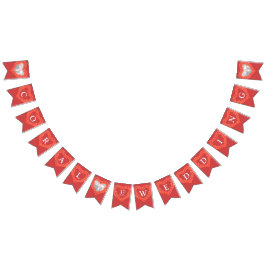 Korallenhochzeit 35-jähriges Foto Wimpelkette