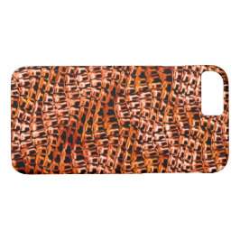 Korallenjute, geflecht, orange und rot Case-Mate iPhone hülle