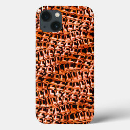 Korallenjute, rot und orange Case-Mate iPhone hülle