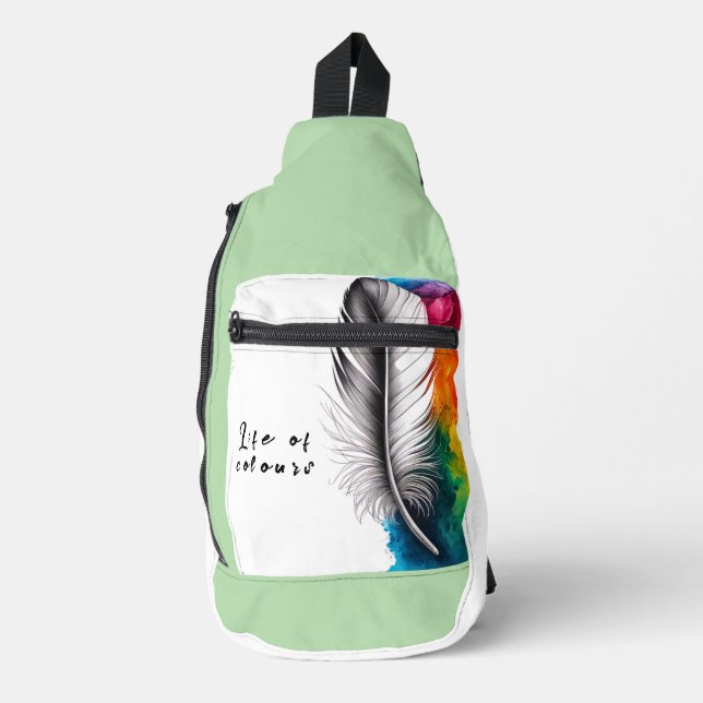 Korallenküste Crossbody Bag (Vorderseite)