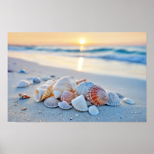 Korallenmeer Natur Blue Türkise Water Beach Poster