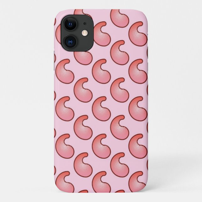Korallenmuster und rosa Paisley Case-Mate iPhone Hülle (Rückseite)