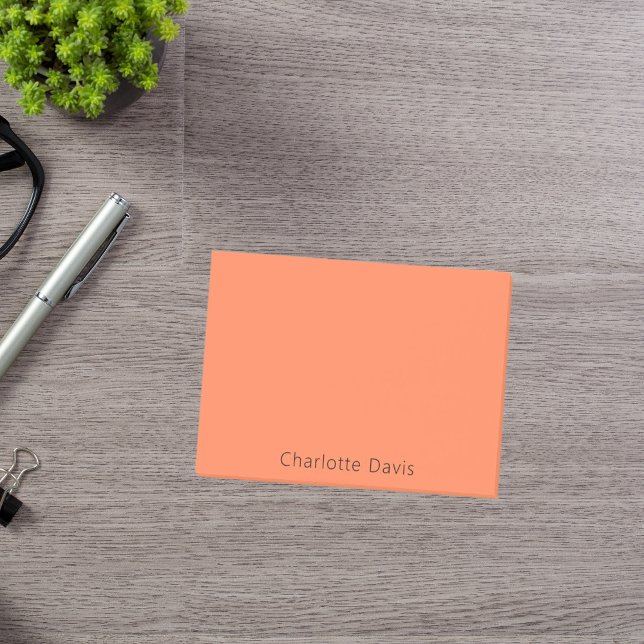 Korallenorange Post-it Klebezettel (Von Creator hochgeladen)
