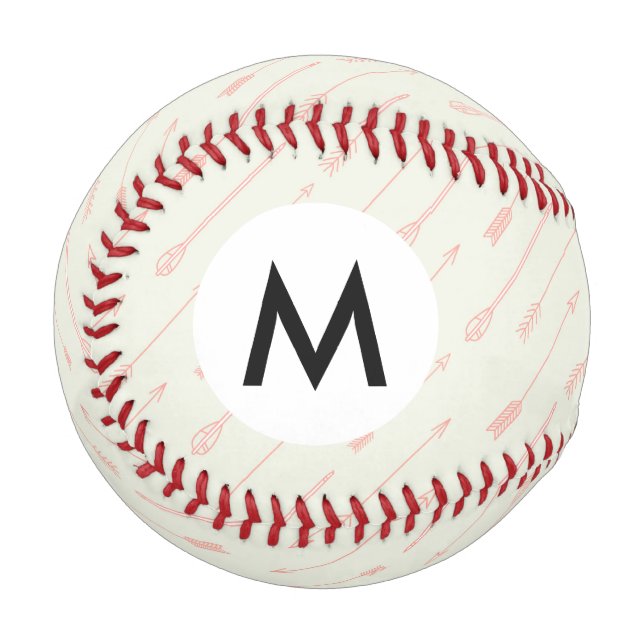 Korallenpfeile mit Umrandung Muster Baseball (Vorderseite Links)