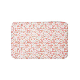 Korallenpfirsiche Tropische Blume Frühjahrsgarten Badematte