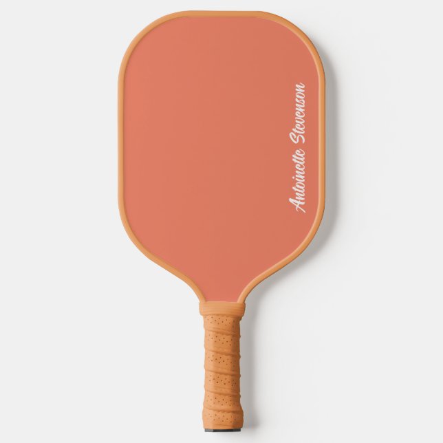 Korallenpfirsichstelefonie Pickleball Schläger (Vorderseite)