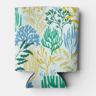 Korallenriff, Algen Nahtlose Muster. Dosenkühler