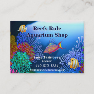 Korallenriff-Aquarium-Fisch-Visitenkarte Visitenkarte