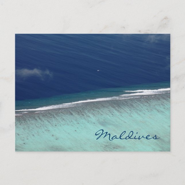 Korallenriff auf den Malediven Postkarte (Vorderseite)