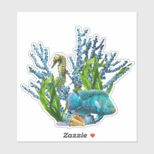 Korallenriff-Aufkleber Aufkleber