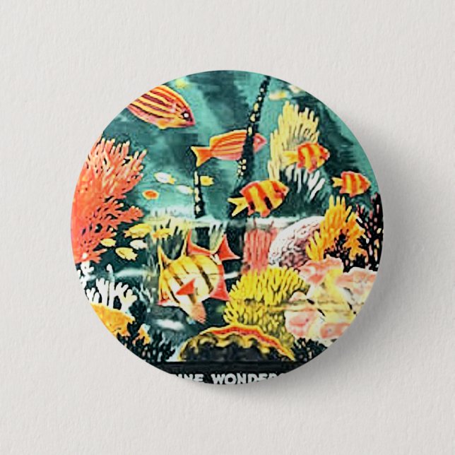 Korallenriff der großen Sperre Button (Vorderseite)