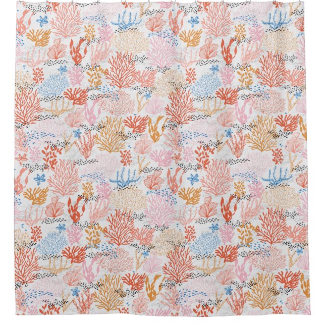 Korallenriff Duschvorhang (Vorderseite)