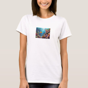 Korallenriff Harmonie: T-Shirt der Fischmuster"