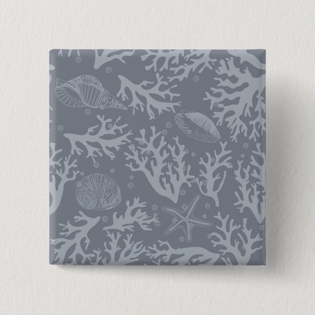 Korallenriff im Hipster Button (Vorderseite)