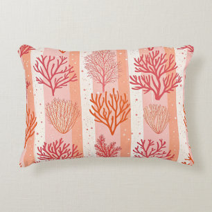 Korallenriff Kissendecke Orange & Pink Coral Dekokissen