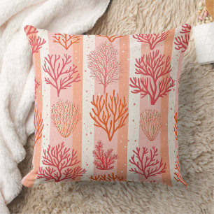 Korallenriff Kissendecke Orange & Pink Coral Kissen