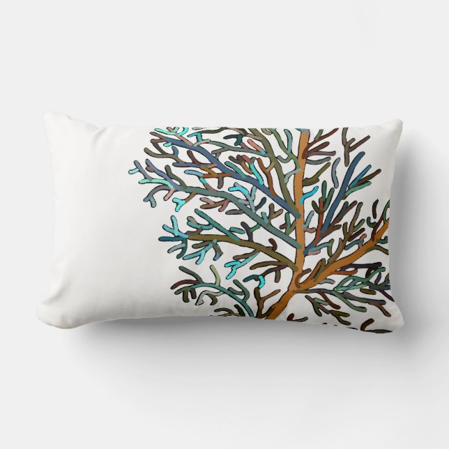 Korallenriff Lendenkissen (Vorderseite)