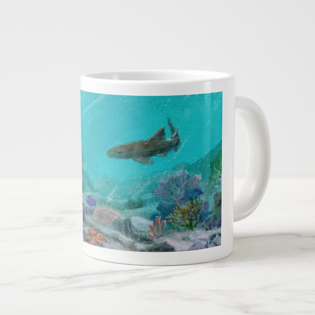 Korallenriff Nurse Shark & Octopus Jumbo Tasse (Von Creator hochgeladen)