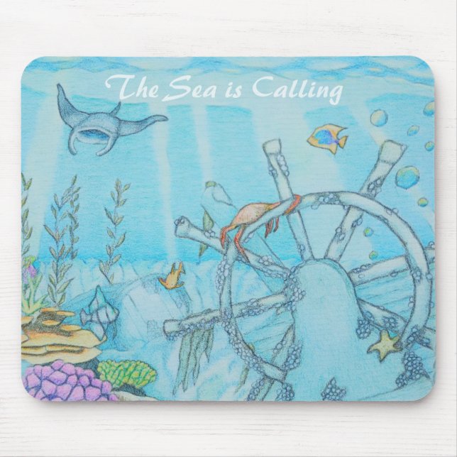 Korallenriff Schiffswrack Mousepad (Vorne)