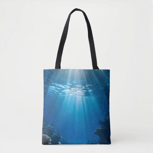 Korallenriff Sunams Unterwasser Tote Tasche (Vorderseite)