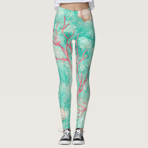 Korallenriff-Tauchmuster Leggings