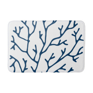 Korallenriff-Thema-stilvolles aquamarines blaues Badematte