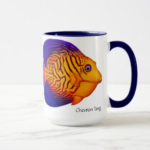 Korallenriff-Zickzack Geruch-Fisch-Tasse Tasse