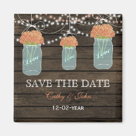 Korallenriffe in einem Maurerkirsch Save the Date Magnet