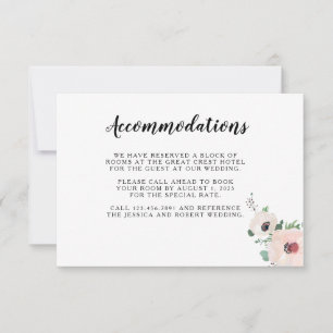 Korallenrosa Blume Hochzeitskarte RSVP Karte