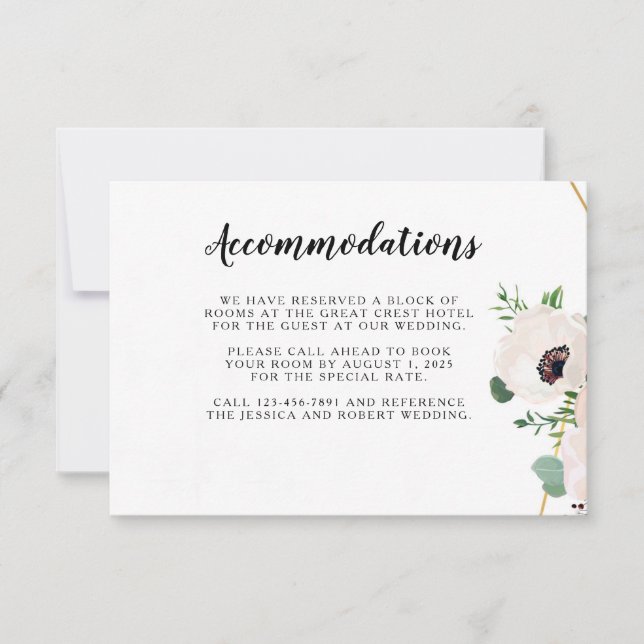 Korallenrosa Blume Hochzeitskarte RSVP Karte (Vorderseite)