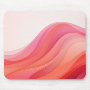 Korallenrosa fließende Gradientenwellen-Mauspad Mousepad