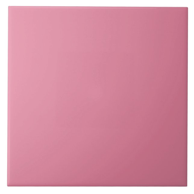 Korallenrosa Keramik Tile. Fliese (Vorderseite)