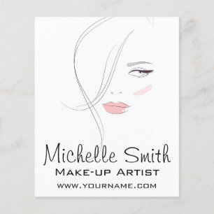 Korallenrosa Lippen bilden das Künstlermarkieren Flyer