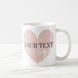Korallenrosa personalisierte Kaffee-Tasse Tasse