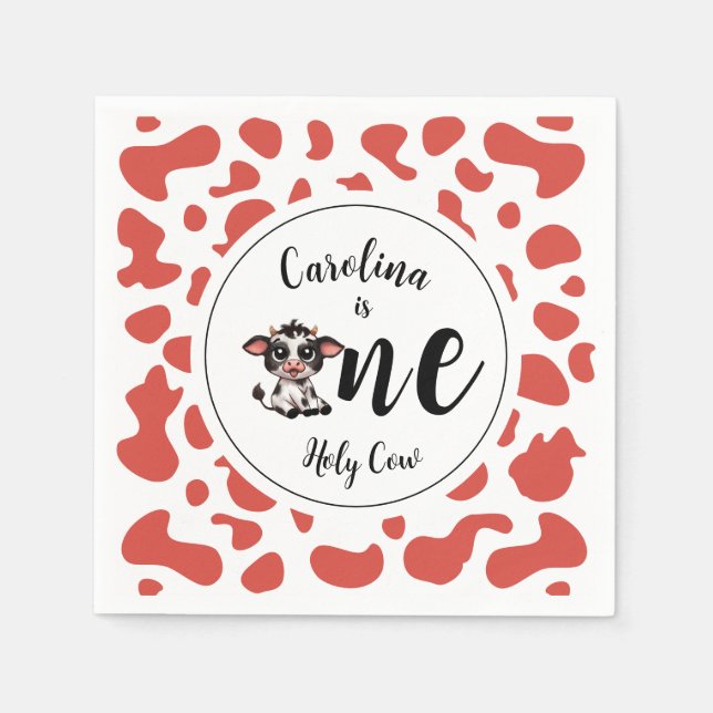 Korallenrosa Serviette (Vorderseite)