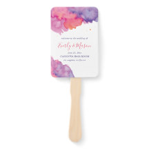 Korallenrosa und Lila Hochzeit mit Abstrakter Wass