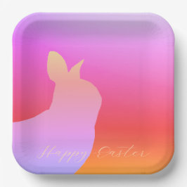 Korallenrosa und Mauve Pappteller