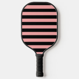Korallenrosa und schwarz gestreifter Pickleball-Sc Pickleball Schläger