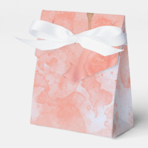 Korallenrosa Vintage Schmetterling Rose Brautparty Geschenkschachtel